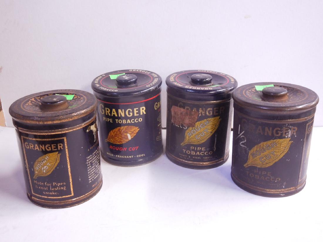 4 Vintage Granger Pipe Tobacco Tins (1 of 9)