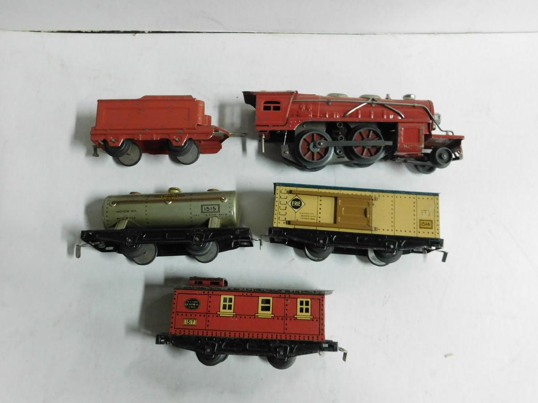 Vintage Winner Tin Engine and Train Cars (1 of 5)