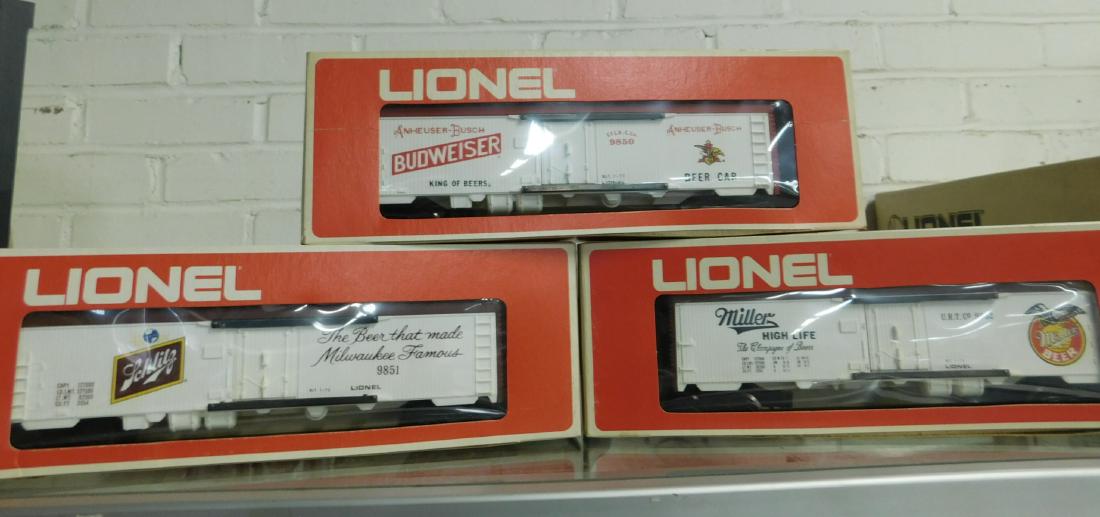 3 Lionel Beer Advertising Reefer Cars (1 of 4)