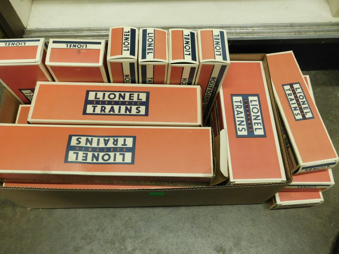 15 Empty Reproduction Lionel Train Boxes