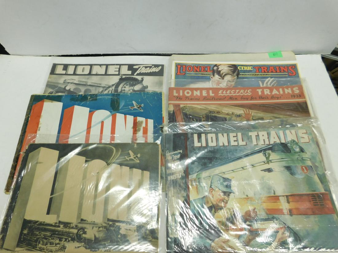 (8) 1920s & 30s Lionel Train Catalogs (1 of 3)