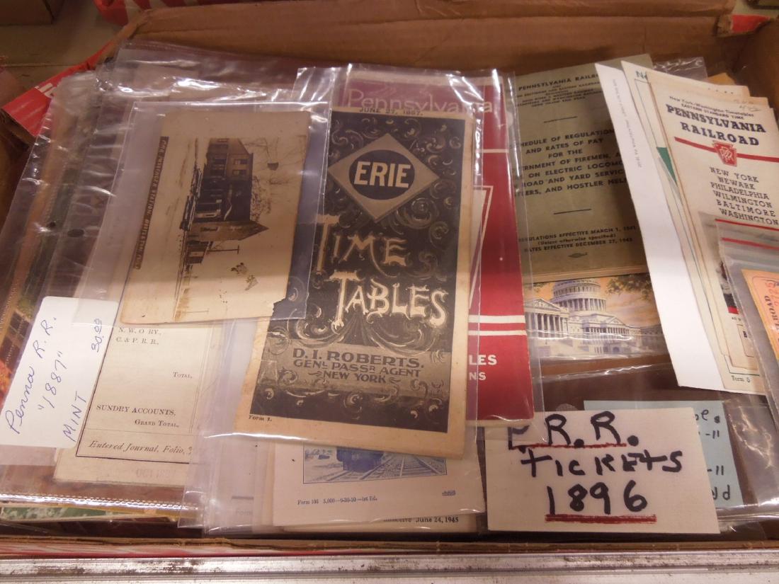 Lot Assorted Railroad Ephemera (1 of 7)