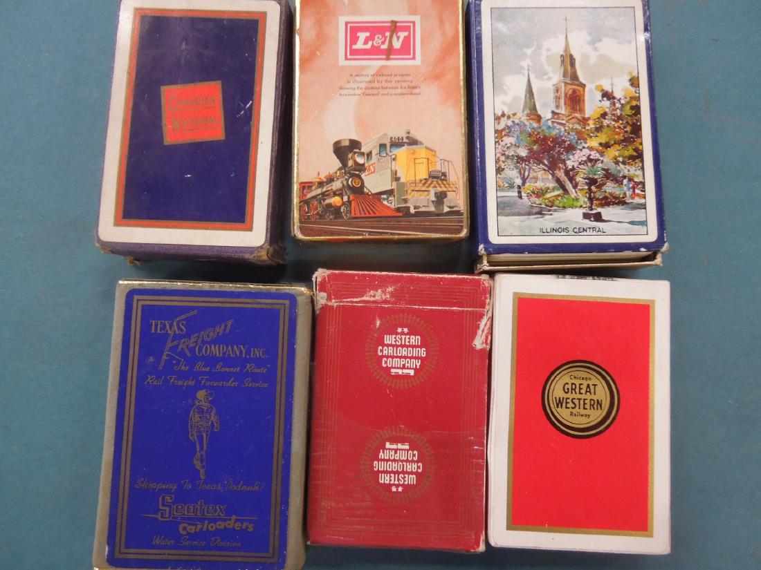 Packs of Assorted Railroad Playing Cards (1 of 4)