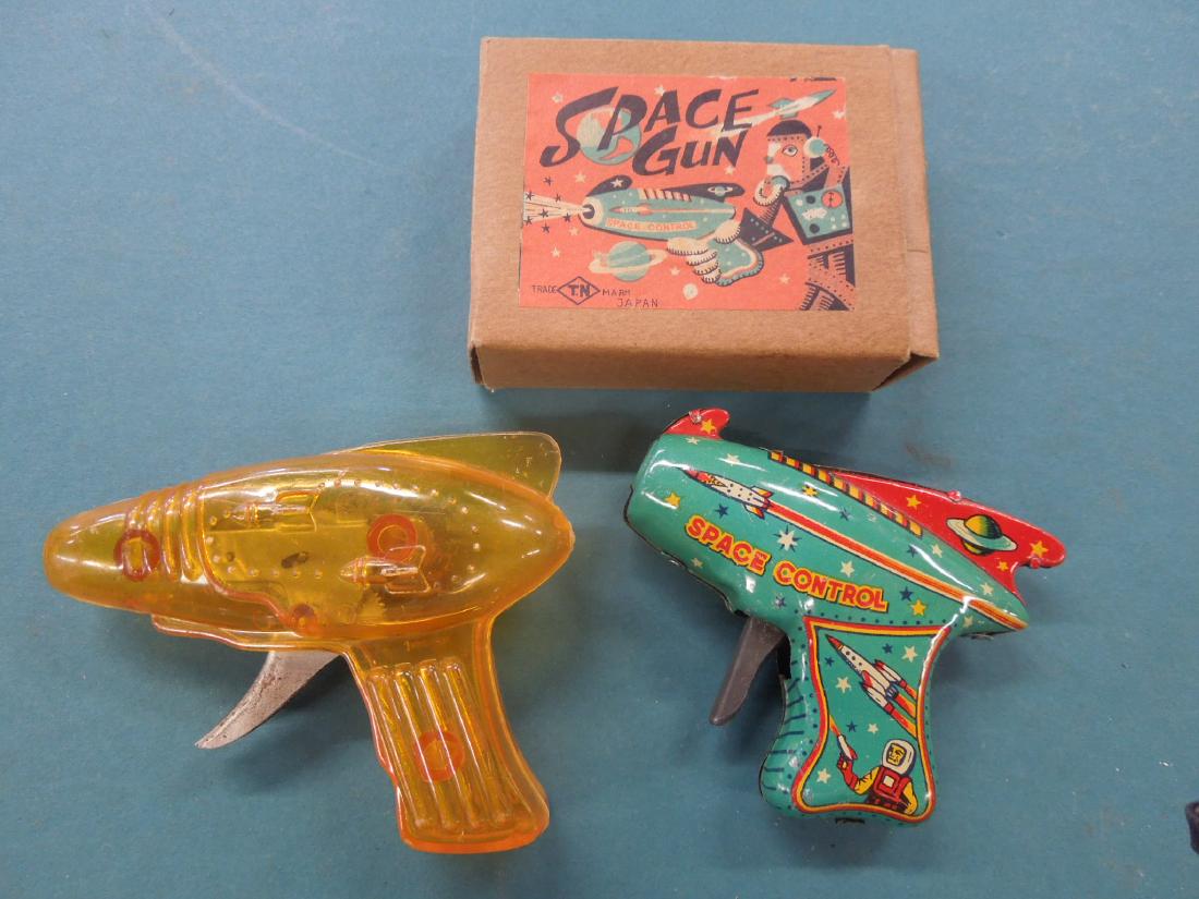 2 Vintage Friction Space Guns (1 of 4)