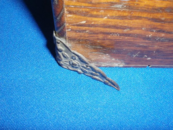 Early 20th C. oak cigar humidor box - 3