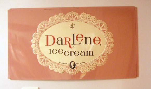 1950's Darlene Ice Cream Tin Sign