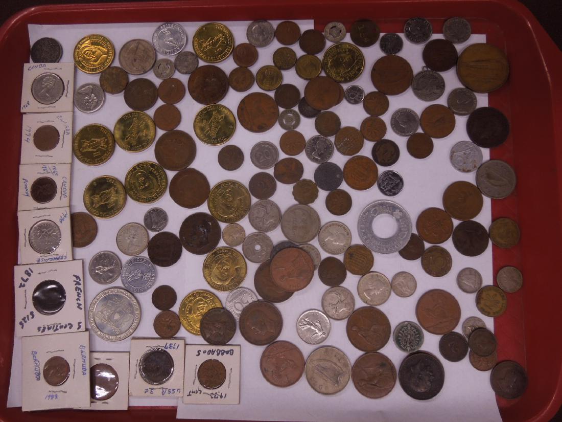 Lot Foreign, Misc Coins & Tokens (1 of 5)