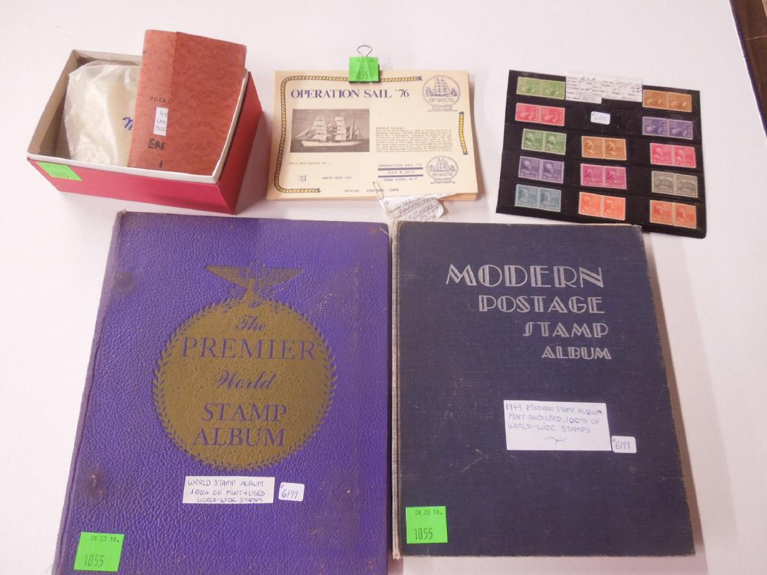 1939 Pairs Coil Stamps, Blocks/4 3¢, 6¢, 8¢ Stamps (1 of 4)