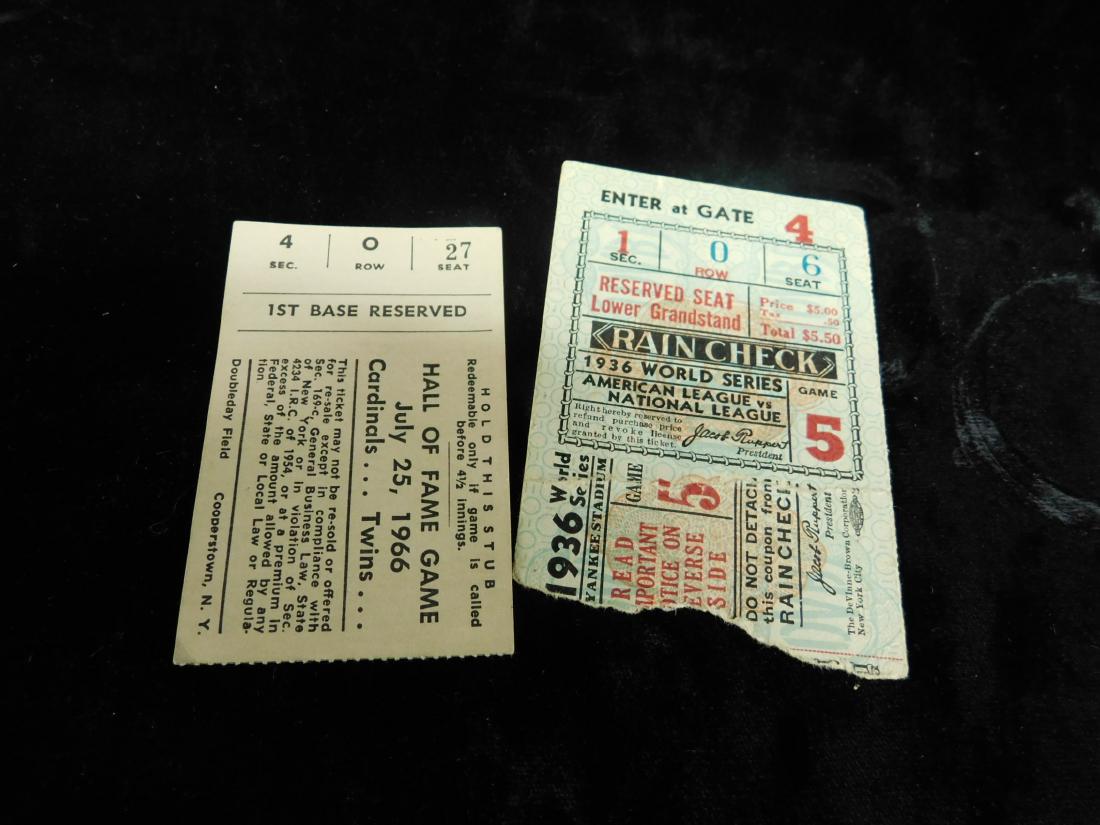 2 Vintage Ticket Stubs (1 of 3)