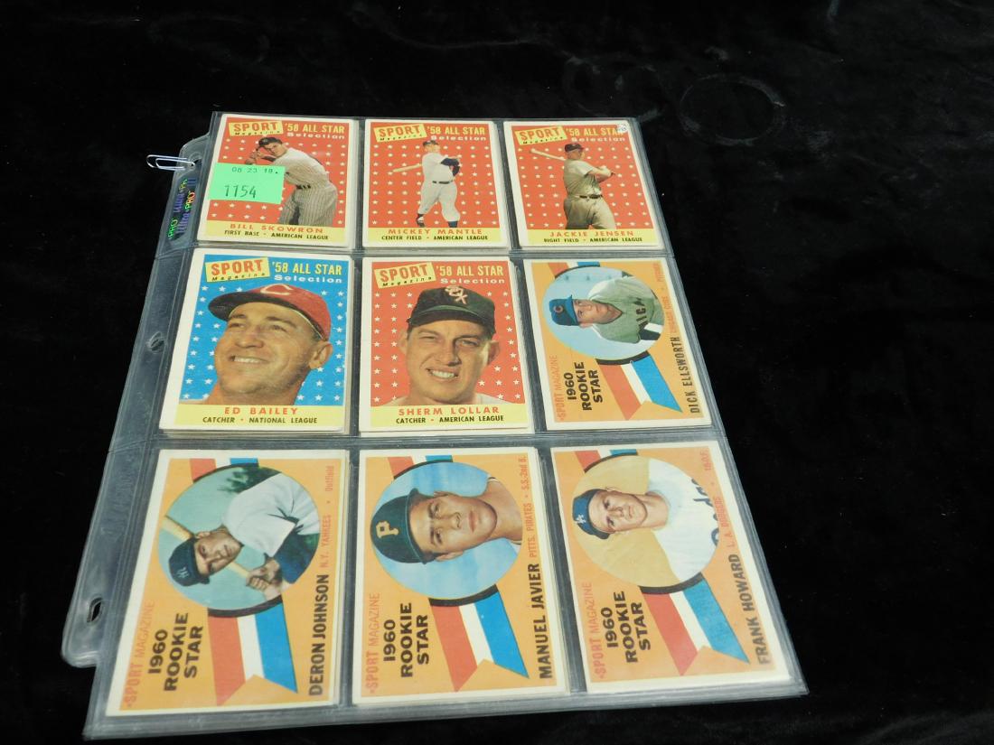 1958 & 60 Sport Magazine Baseball Cards (1 of 2)