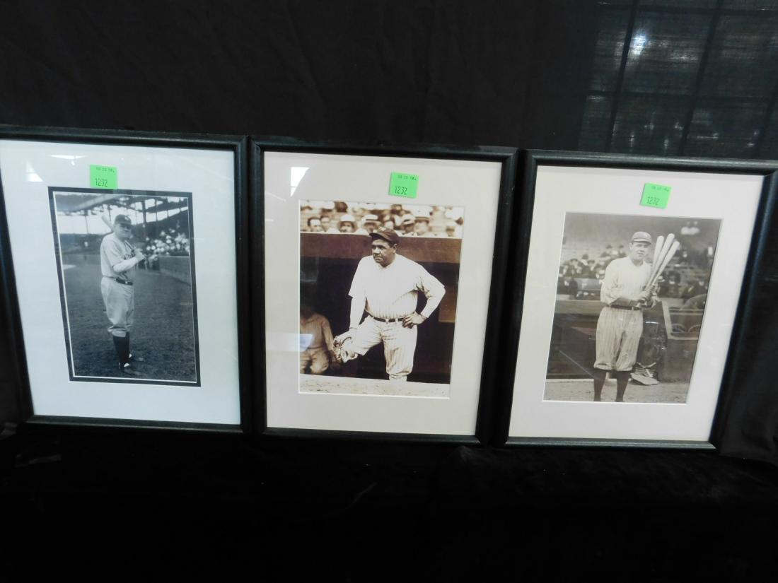 3 Framed Babe Ruth Photos (1 of 5)