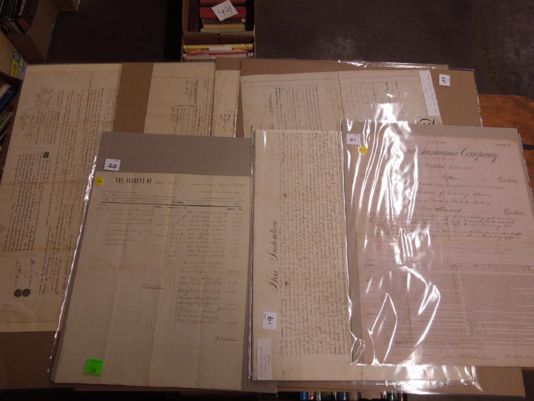 19th Century Pa. Indentures & Other Ephemera (1 of 8)