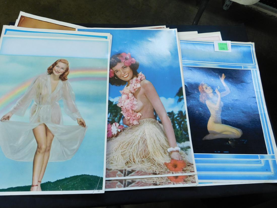 23 Lithograph Pin-up Calendar Tops (1 of 1)