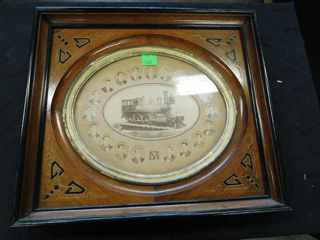 1876 Albumen Photograph of a Steam Locomotive (1 of 3)