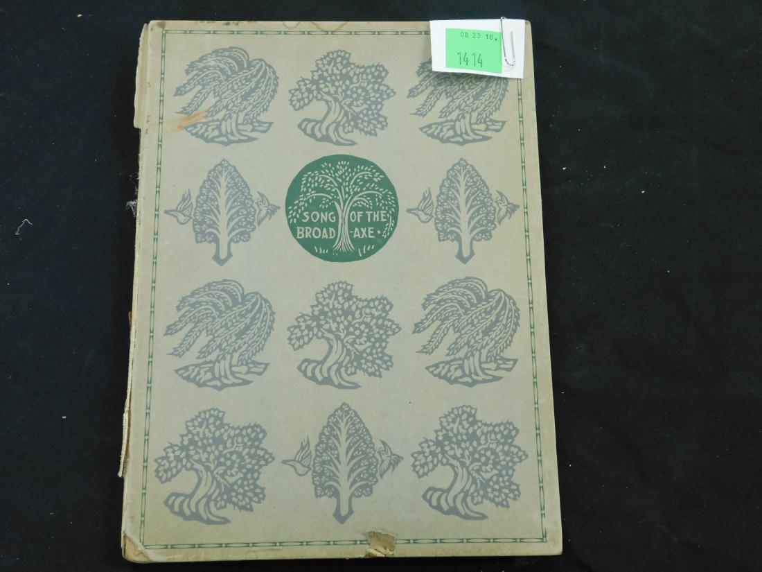 1 Vol. W Esherick Song of the Broad Axe Signed (1 of 5)