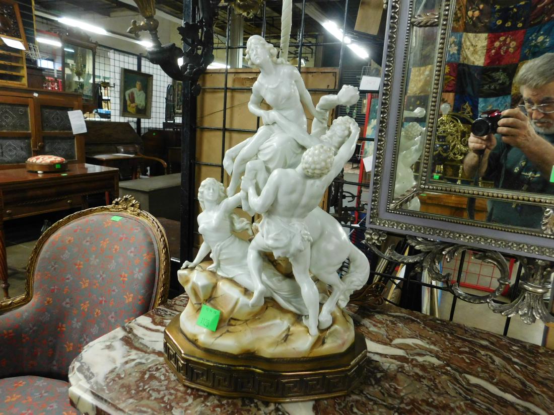 Porcelain Figural Lamp (1 of 3)