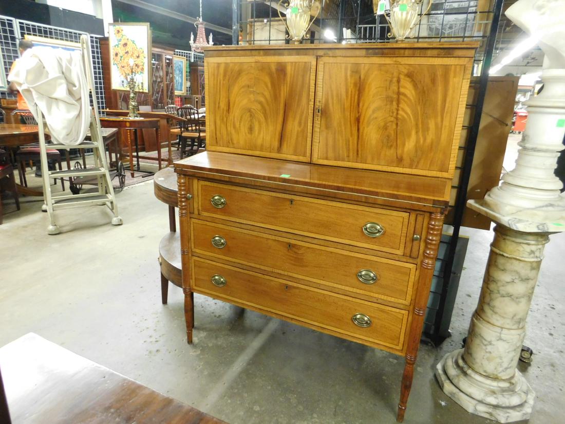 Sheraton Period Secretary Desk (1 of 4)