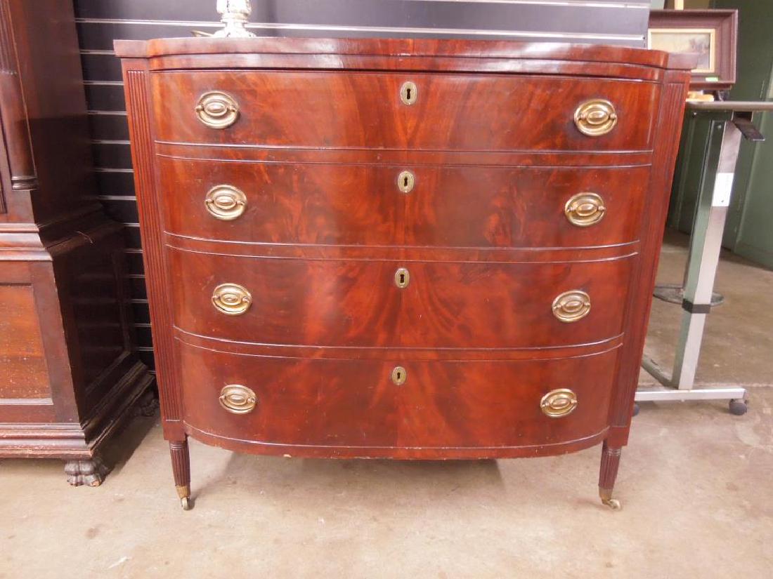 Sheraton 4 Drawer Bureau (1 of 5)