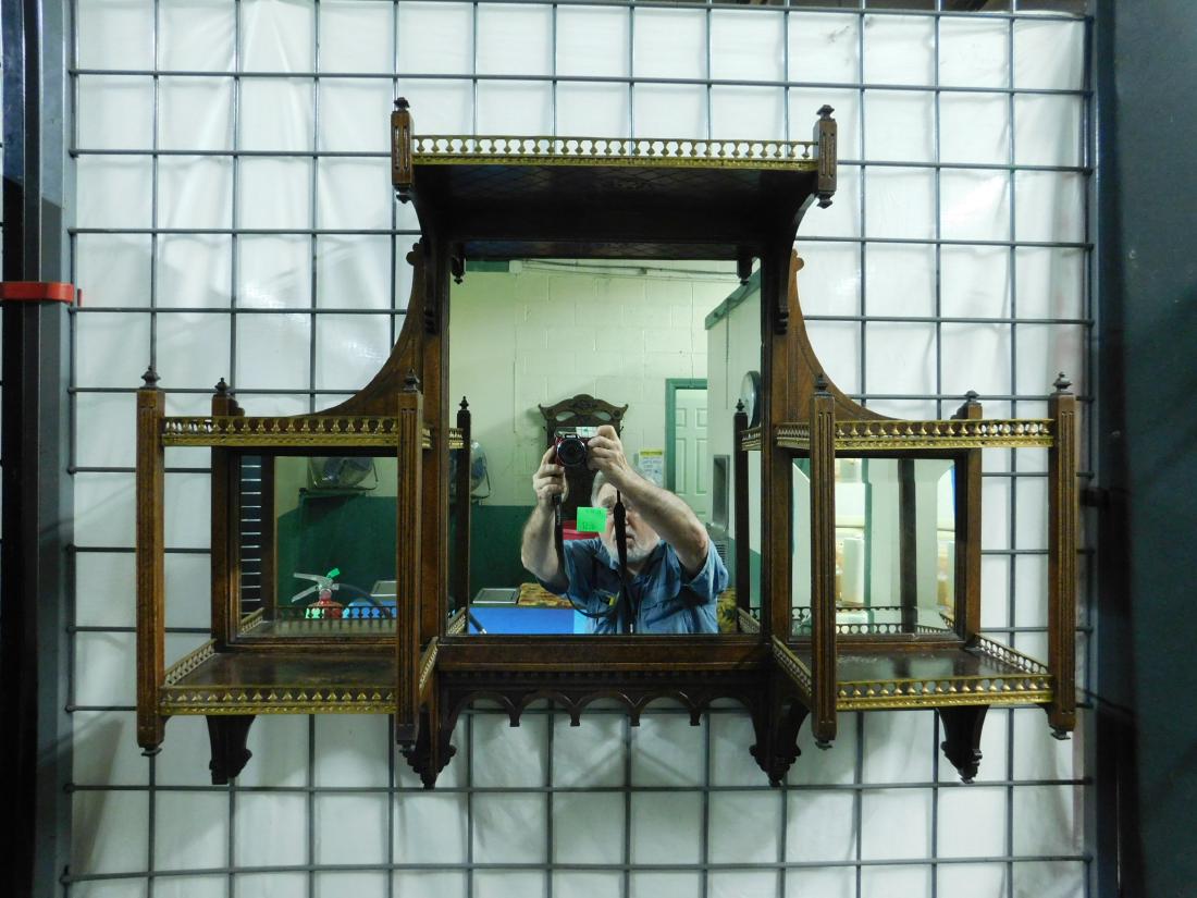 Gothic Revival Wall Curio Shelf (1 of 5)