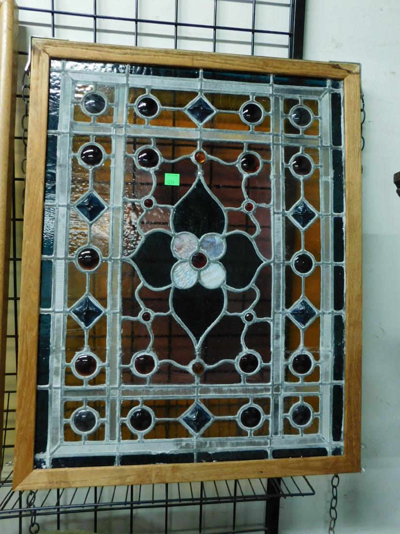 Victorian Stained & Leaded Glass Window (1 of 3)