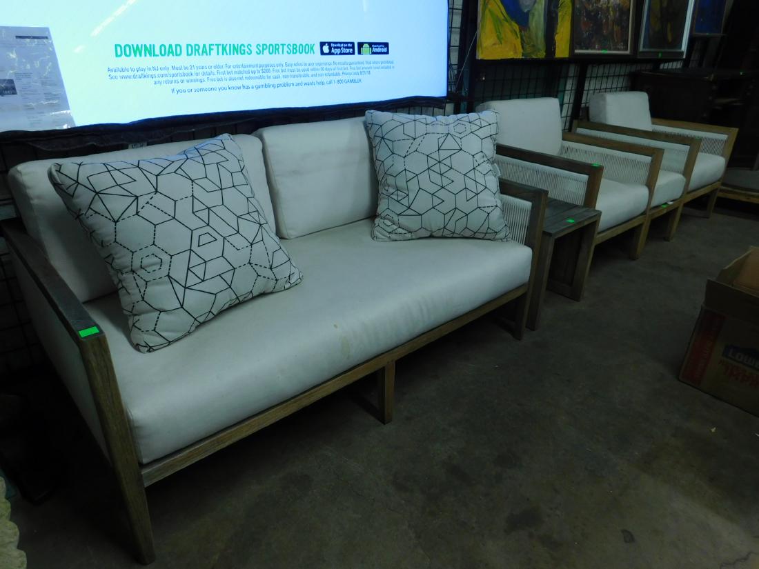 6 Pc Teakwood Patio Set (1 of 6)