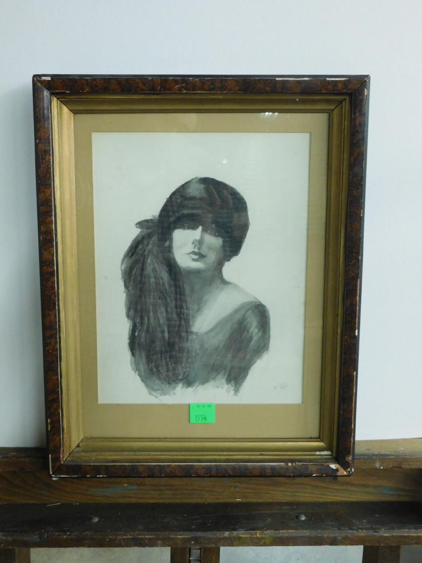 [After] Harrison Fisher Ink Drawing (1 of 4)