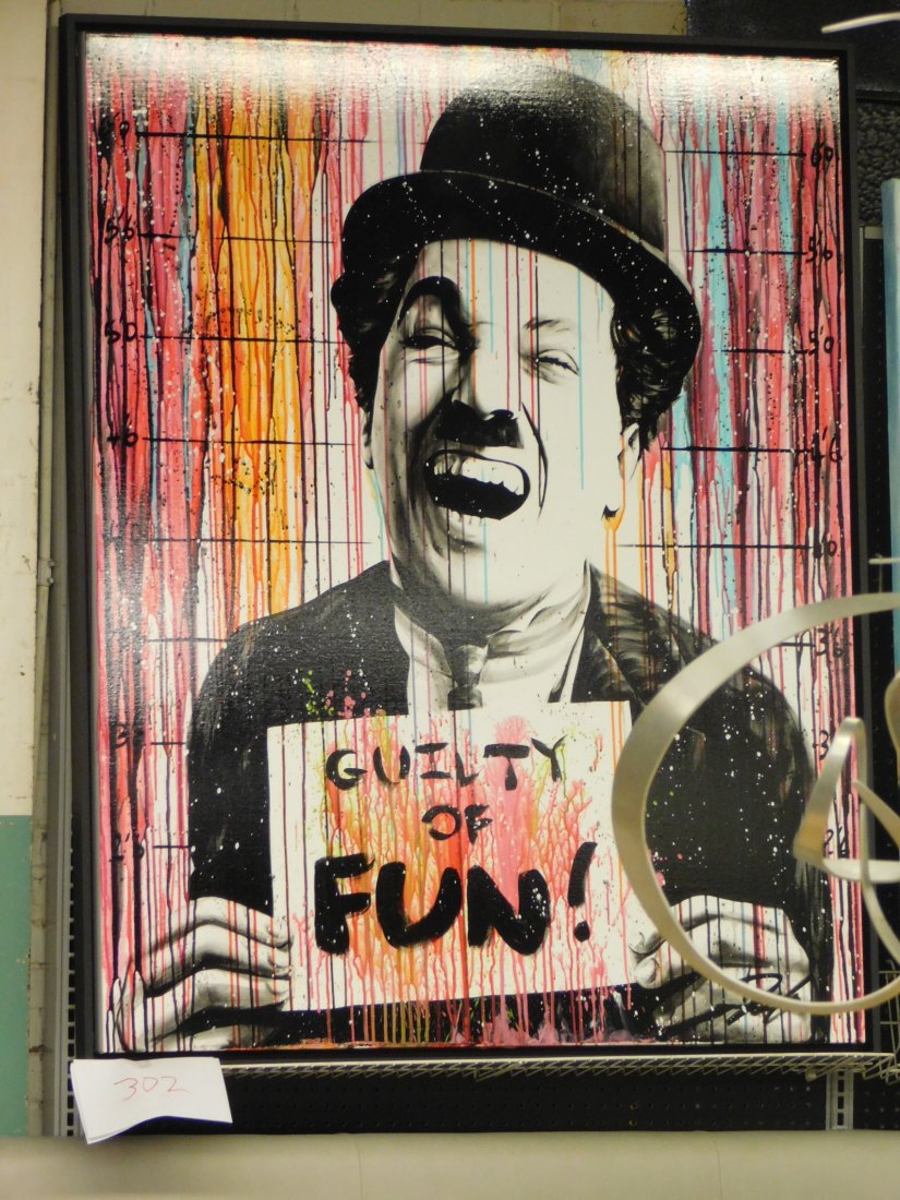 Julian Durix "Guilty of Fun" Acrylic/Canvas (1 of 4)