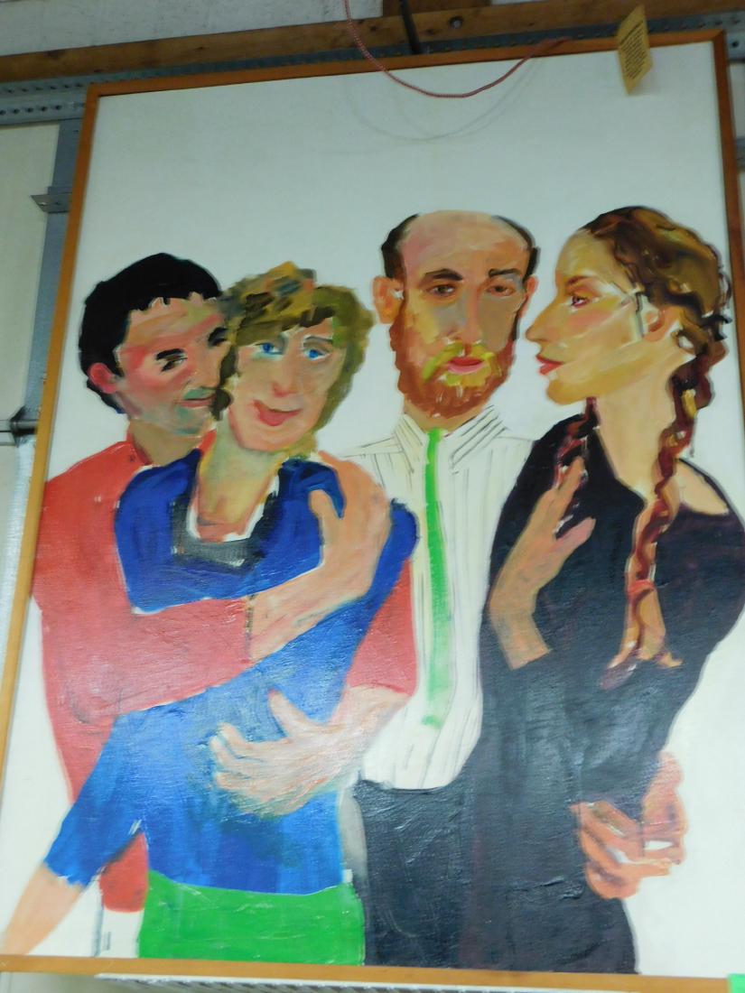 Alfred Ortega Four Figures o/c (1 of 4)