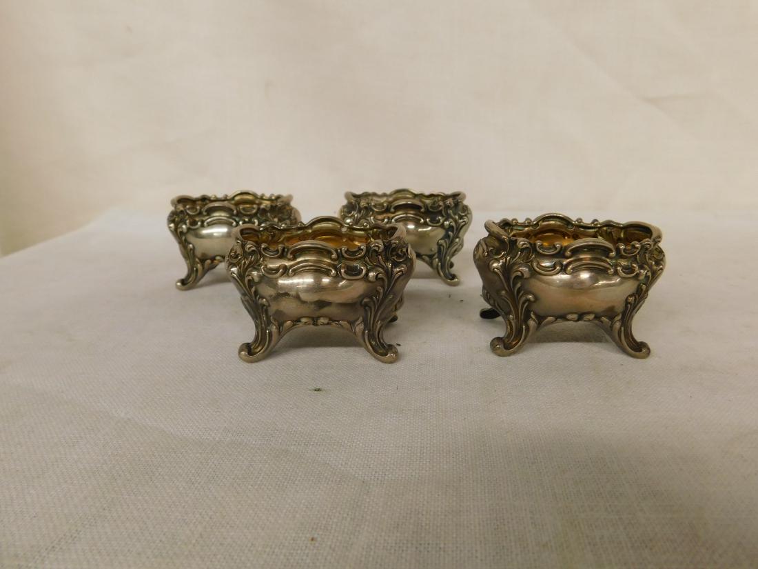 4 Sterling Silver Footed Salts (1 of 4)
