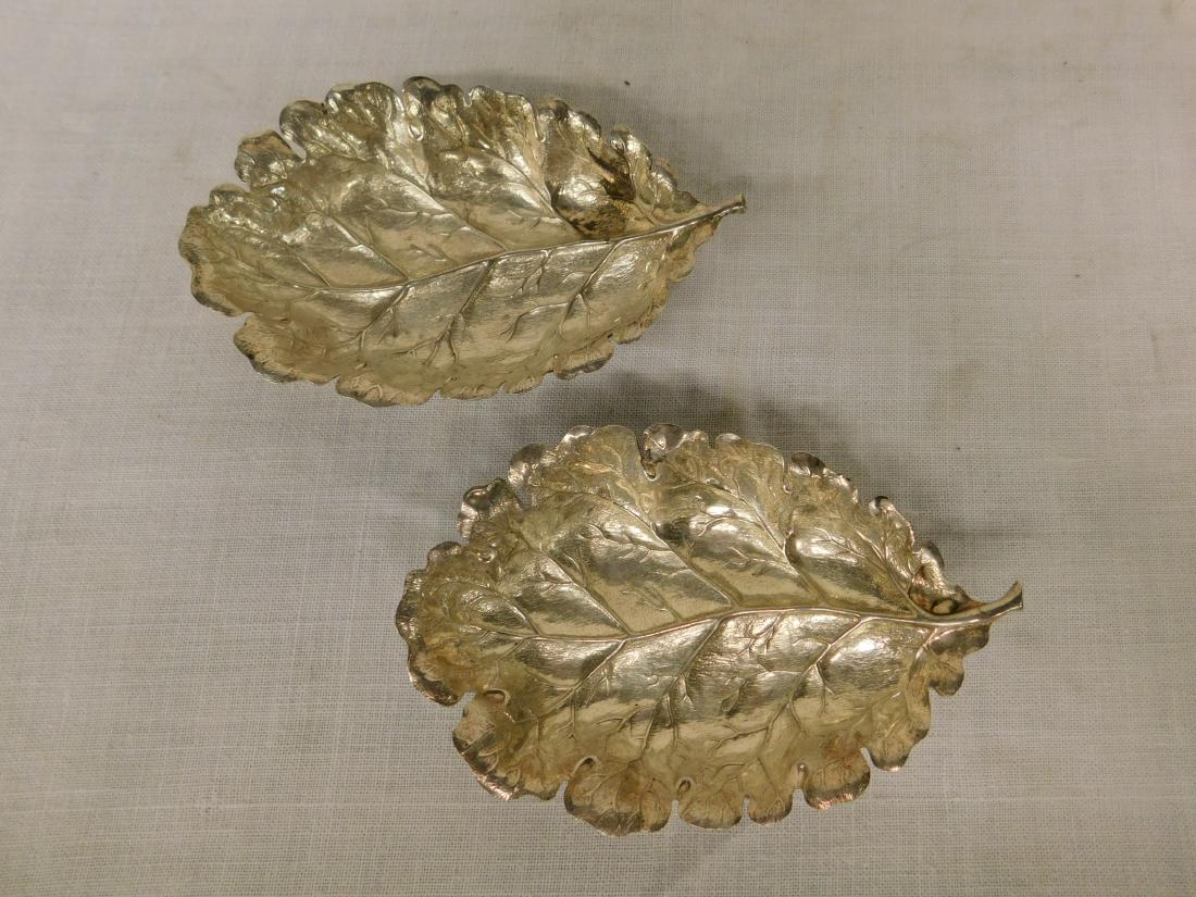 2 Sterling Gianmaria Buccellati Leaf Form Dishes (1 of 4)