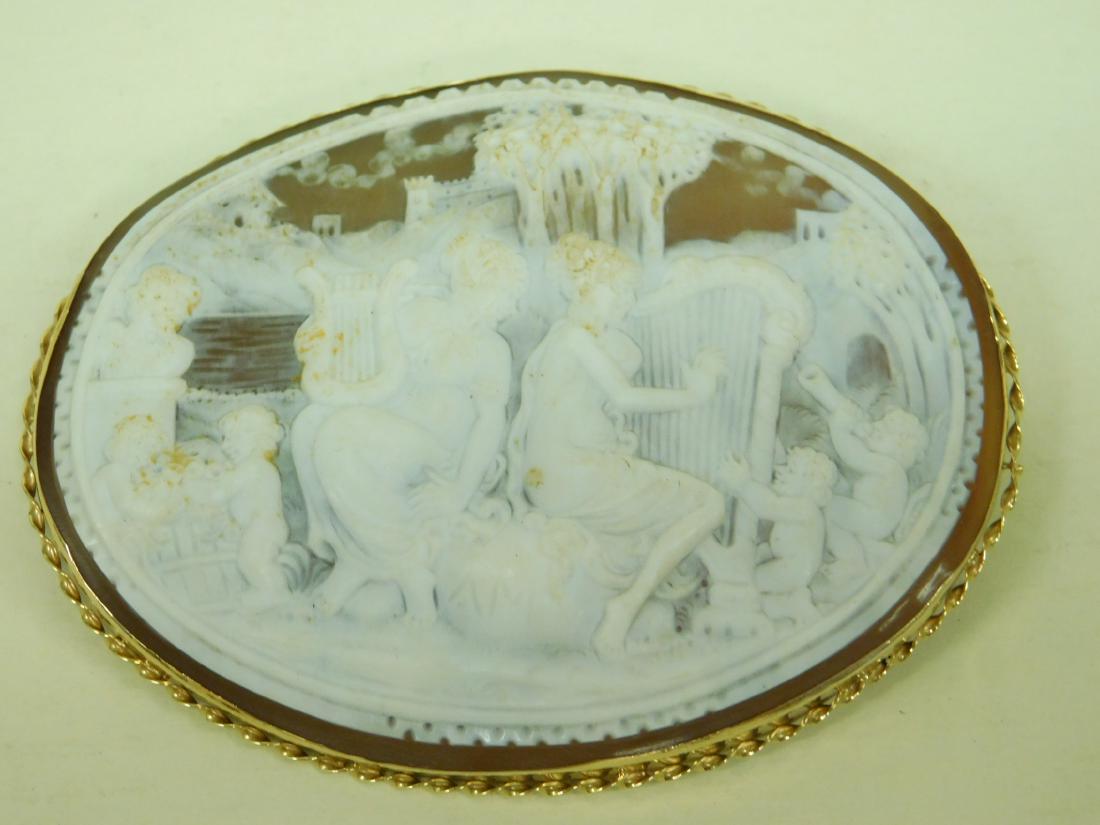 Very Large Cameo Musicians in Garden (1 of 2)