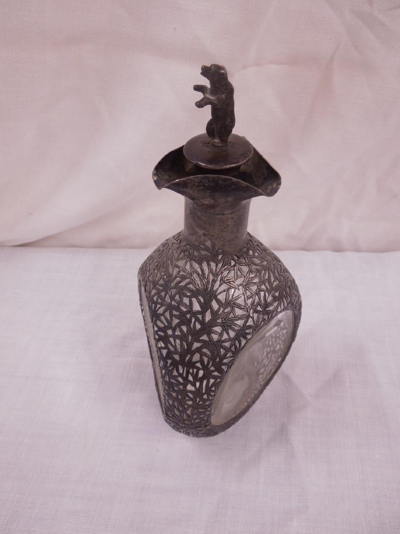 Oriental Silver Overlay Decanter (1 of 8)