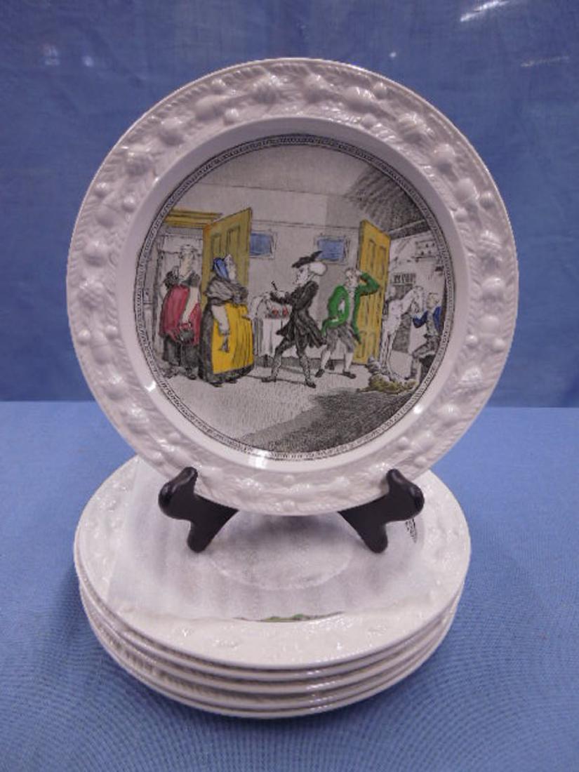 Set of 6 mid 20th c. William Adams & Sons Plates (1 of 6)