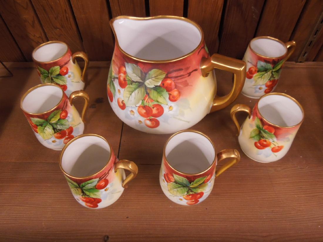 7 Piece Limoges Pitcher & Mug Set (1 of 9)