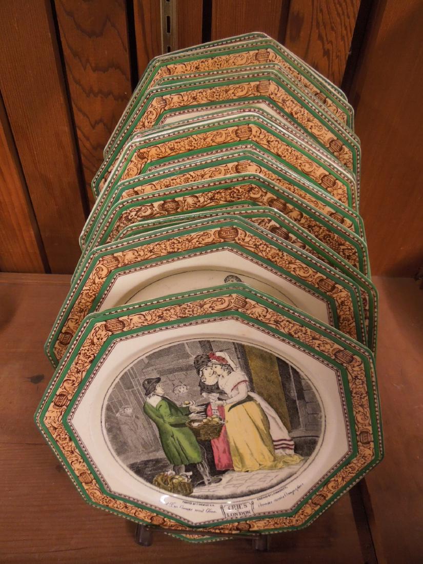 11 Adams Octagonal Cries of London Plates (1 of 13)