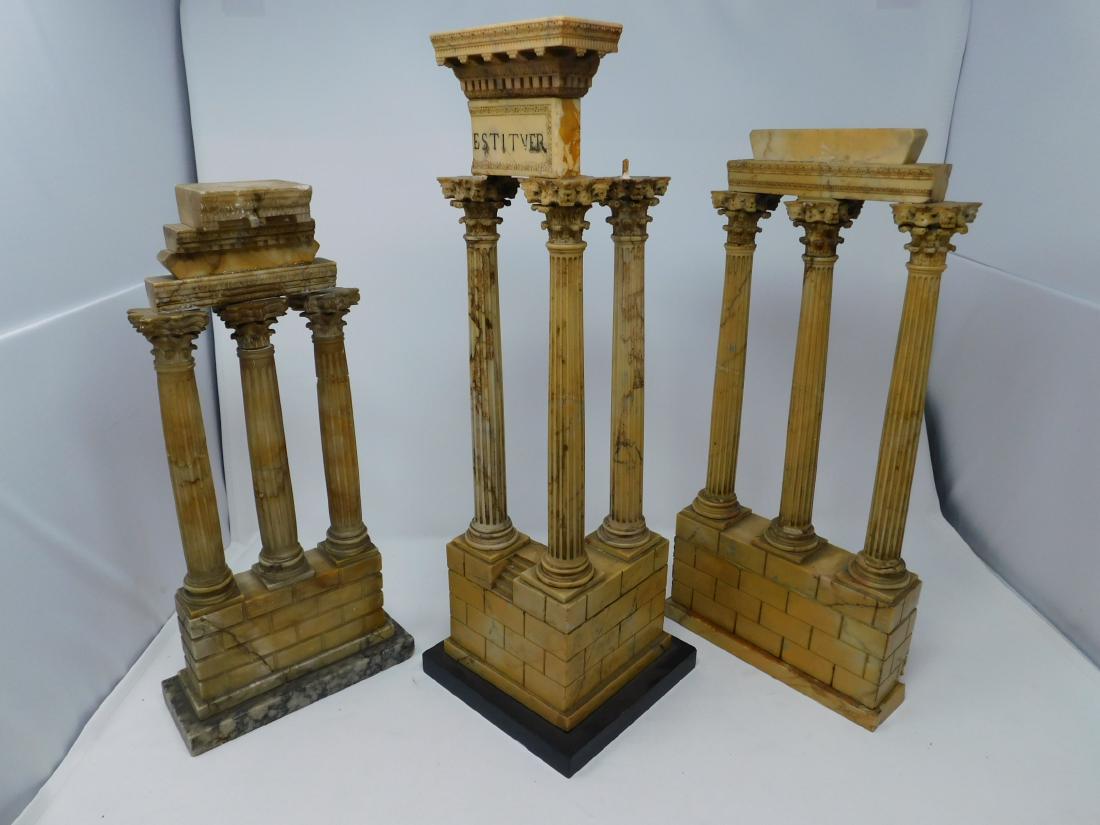 Grand Tour Siena Marble Column Models Set of Three (1 of 5)