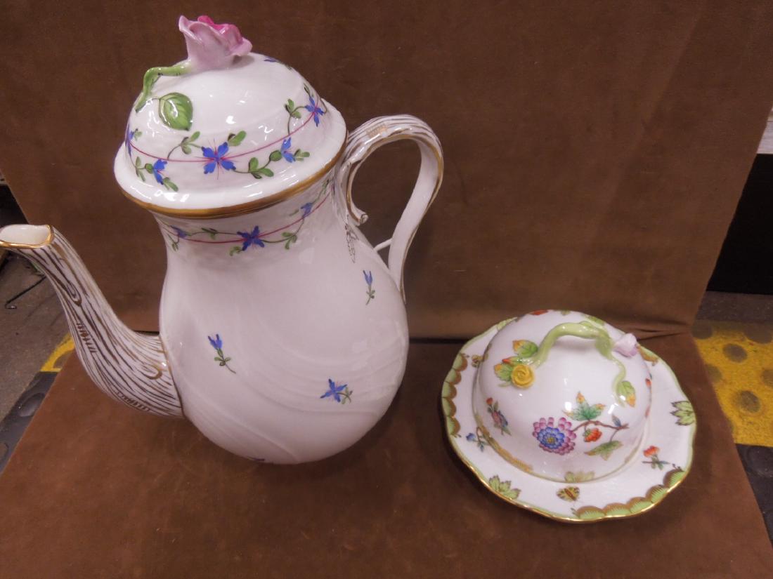 2Pc Herend Coffee Pot & Butter Dish (1 of 5)