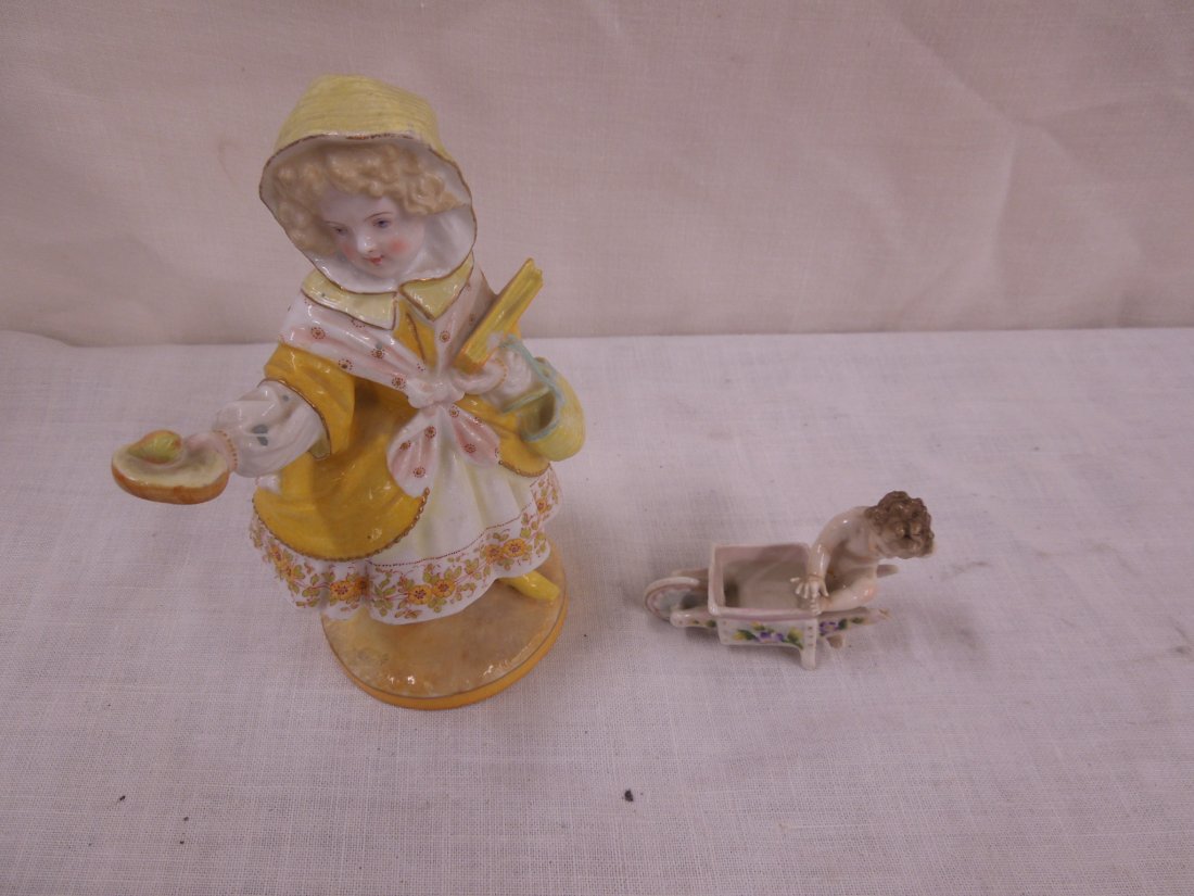 19th C. Chelsea & Meissen Porcelain Figures (1 of 8)