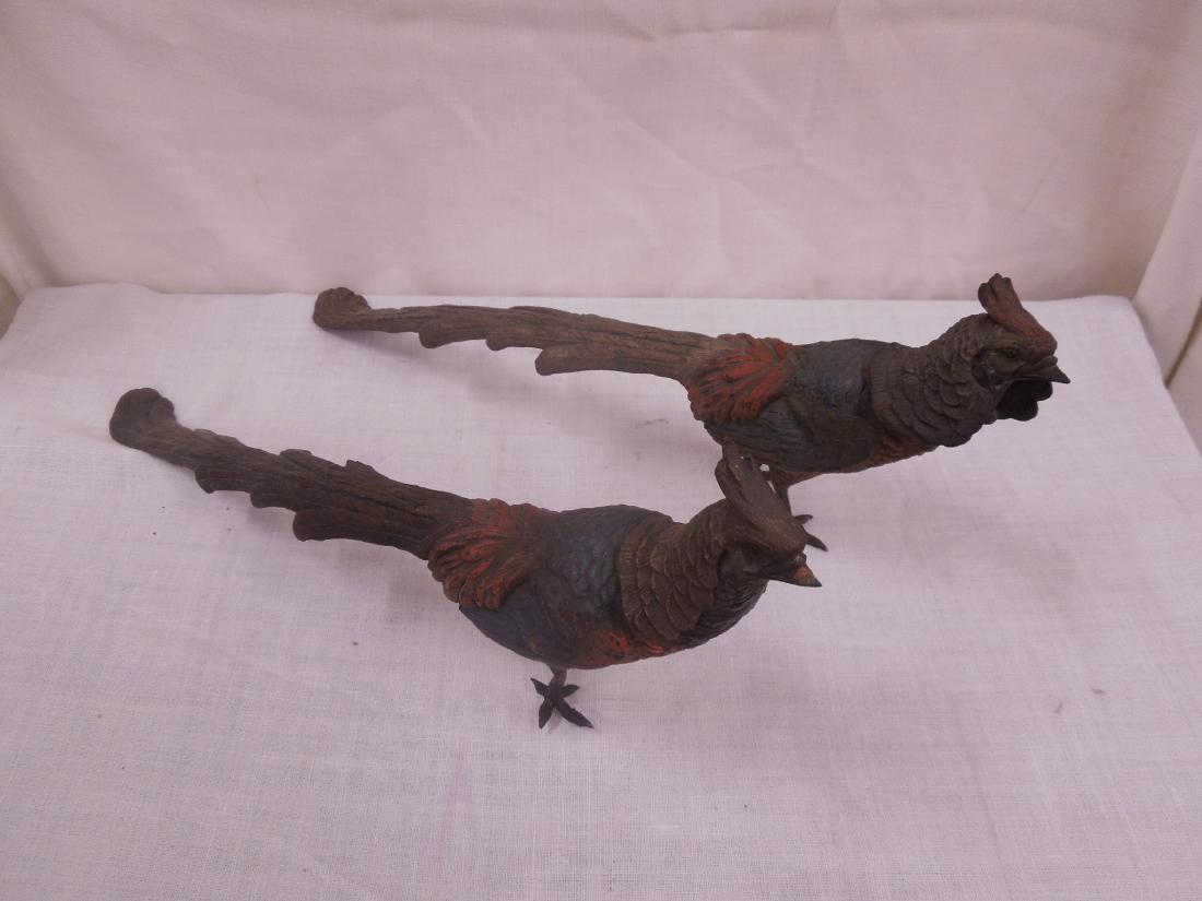 Austria Cold Painted Bronze Pheasants (1 of 8)