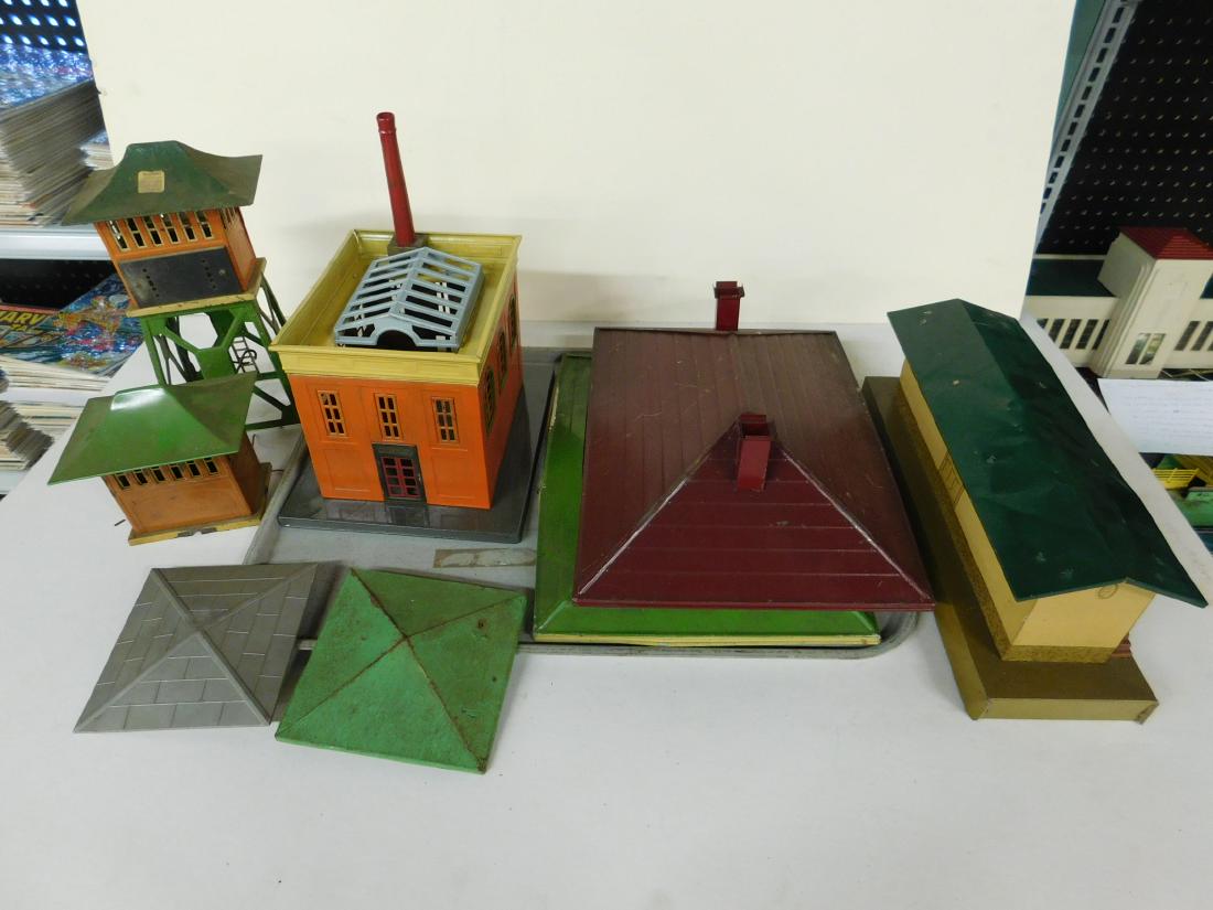 Lot Tin Train Accessory Buildings (1 of 2)