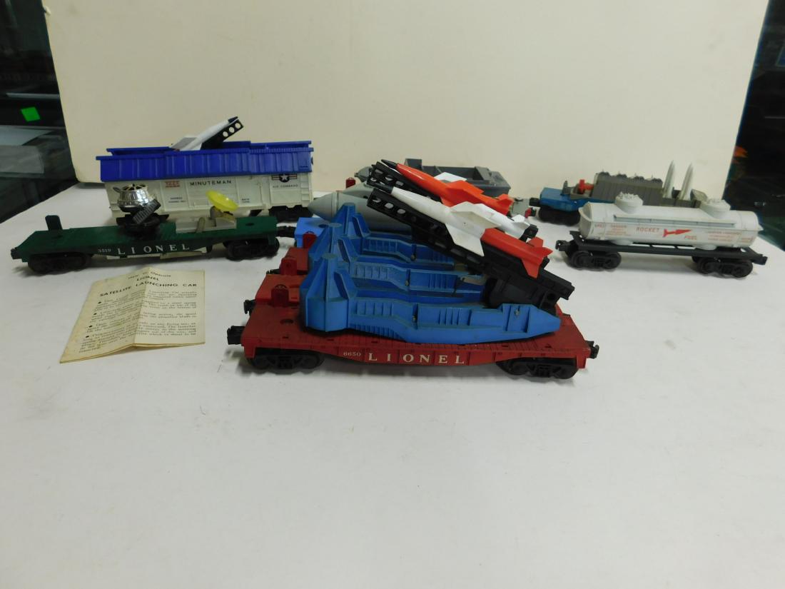 9 Lionel Space and Military Train Cars (1 of 6)