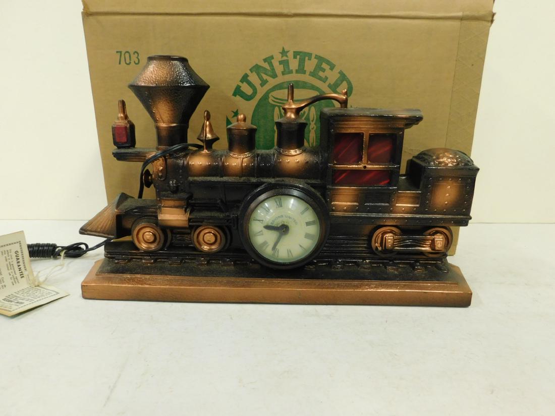 Sessions United Metal Locomotive Mantle Clock (1 of 5)