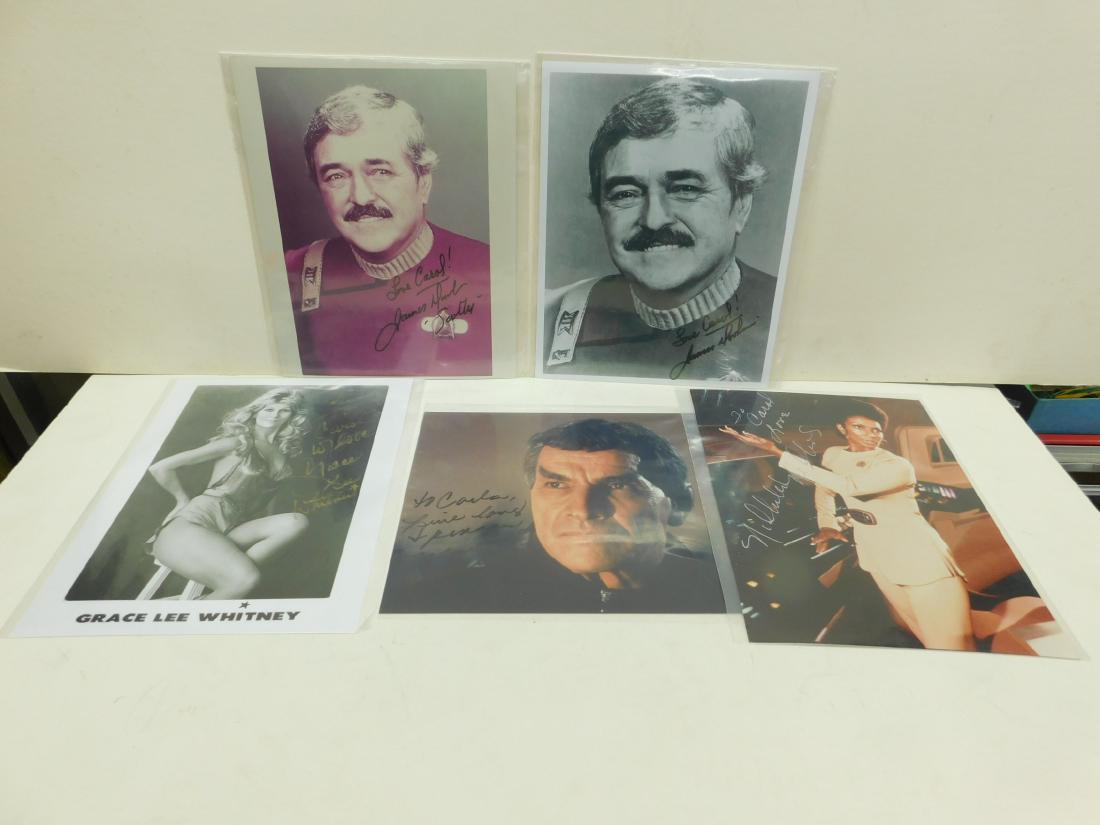 5 Star Trek Autographed 8 x 10 Photos (1 of 3)
