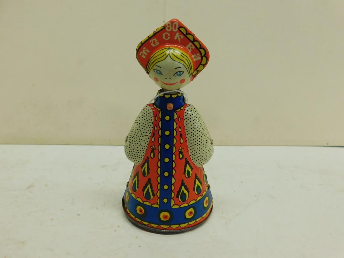 Vintage Russian Tin Wind-up Doll (1 of 3)