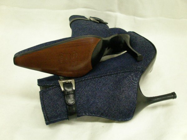 Stuart Weitzman navy denim boots, 7m - 3