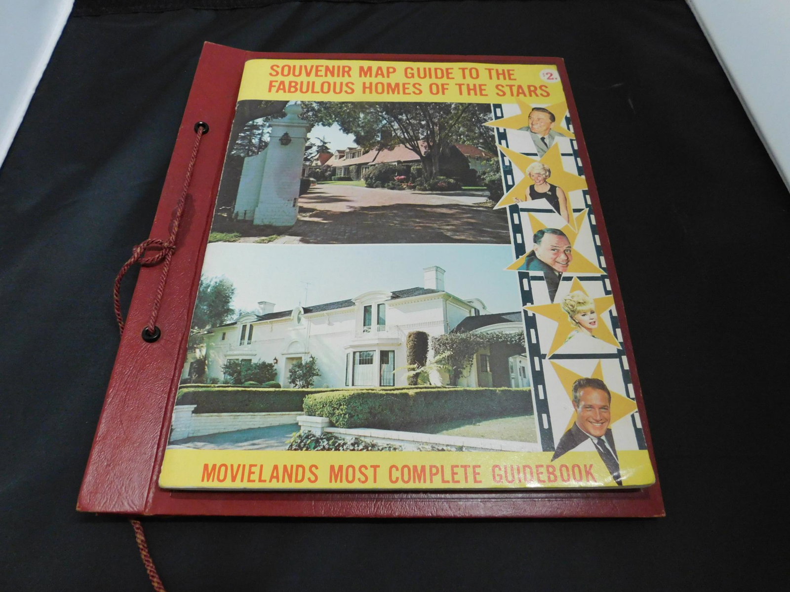 Souvenir Map Guide & Postcards - Movie Star Homes: 1970's Souvenir Map Guide to the Fabulous Homes of the Stars, $2, plus (11) 1940's Longshaw postcards - Movie Star Homes including; Bette Davis, Eddie "Rochester" Anderson, (2) Judy Garland, Myrna Loy