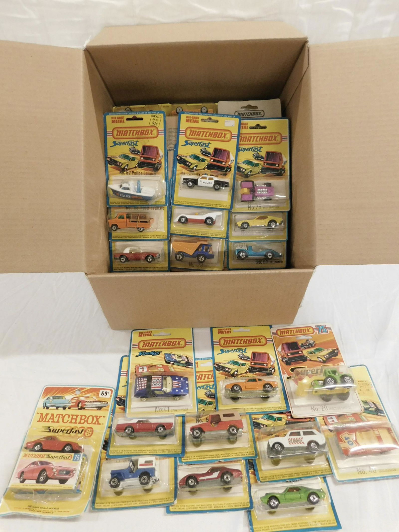 64 Matchbox Superfast Die Cast Vehicles (1 of 4)