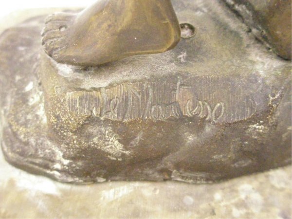Giovanni de Martino Signed Bronze Figure - 3