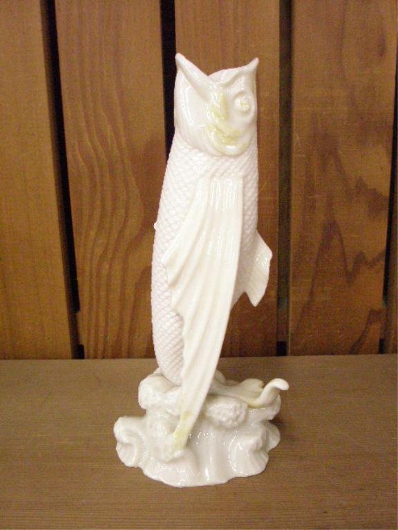 Belleek fish form vase