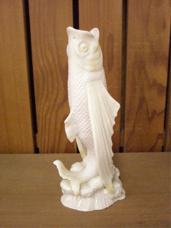 Belleek fish form vase - 2
